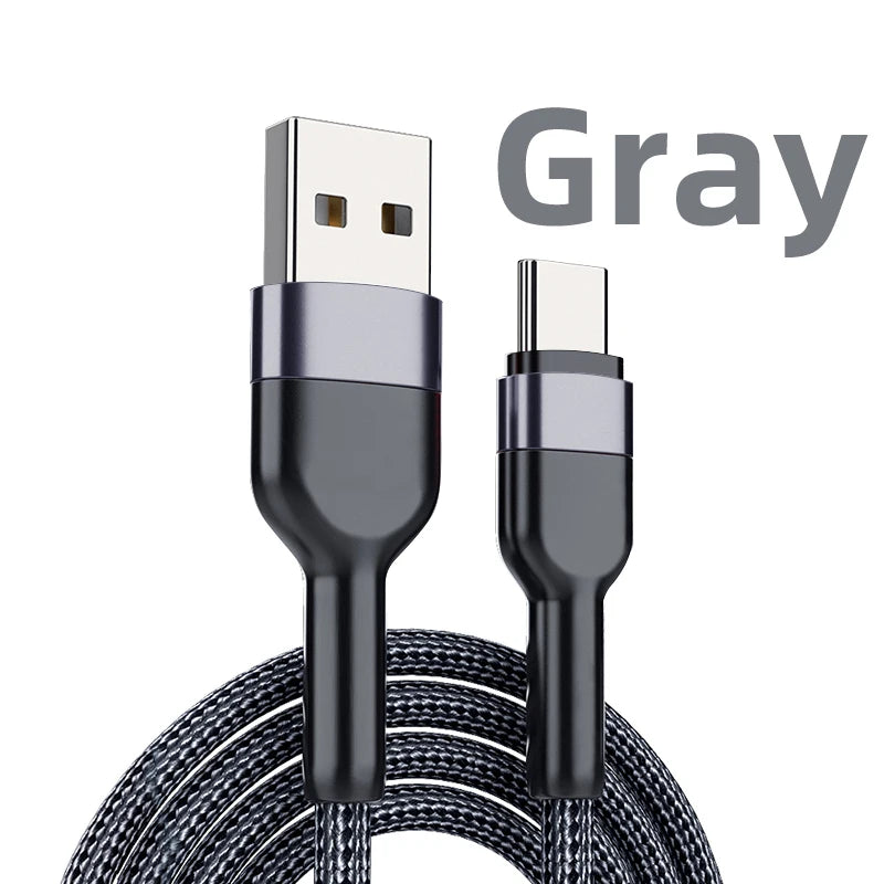 5A USB Type C Cable Wire For Samsung S10 S20 Xiaomi mi 11 Mobile Phone Fast Charging USB C Cable Type-C Charger  huawei Cables