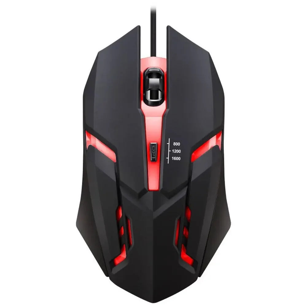 Latest high-quality ergonomic gaming mouse, suitable for desktop and laptop computers, 4-button USB RGB backlit mouse