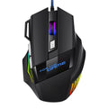 Professional Wired Gaming Mouse 7 Button Ergonomic USB Optical Mice 5500 DPI Backlight Adjustable for PC Gamer Computer Desktop